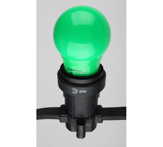 Светодиодная лампа ЭРА ERAGL50E27 LED A503WE27, груша, 13SMD, 3W, E27, для белтлайт, 10/100/3600, зеленый Б0049579
