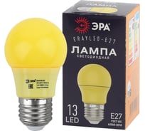 Светодиодная лампа ЭРА ERAYL50E27 LED A503WE27, груша, 13SMD, 3W, E27, для белтлайт, 10/100/3600, желтый Б0049581