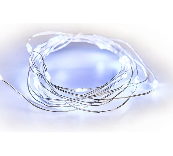 Гирлянда NEON-NIGHT Роса 10м, 100 LED, USB белое свечение 315-975