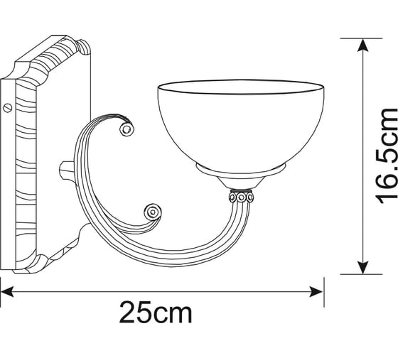 Настенный светильник Arte Lamp WINDSOR A3777AP-1AB