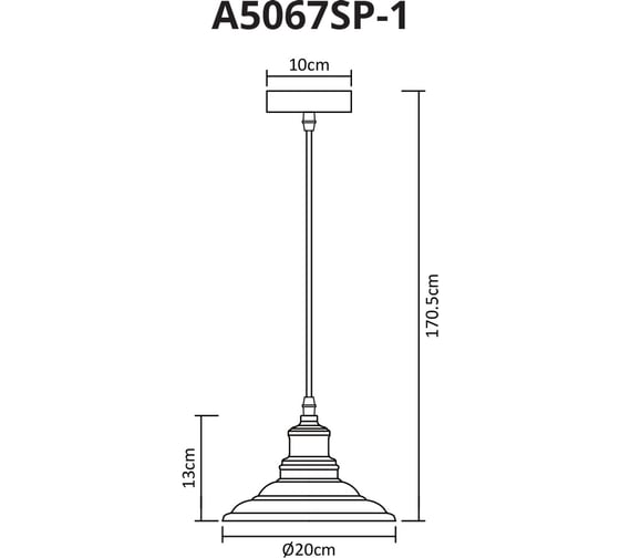 Подвесной светильник Arte Lamp LIDO A5067SP-1BK