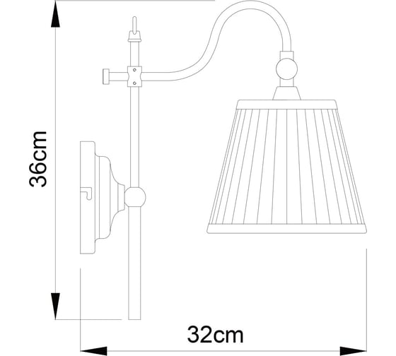 Бра Arte Lamp SEVILLE A1509AP-1PB