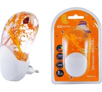 Светодиодный ночник TDM ELECTRIC Весна, с датчиком света, 1Вт, 220 В SQ0357-0001