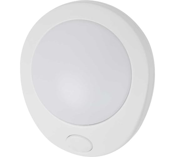 Ночник TDM ELECTRIC Хамелеон, D 75, с выключателем, белый, 0,5 Вт, 220 В SQ0357-0007