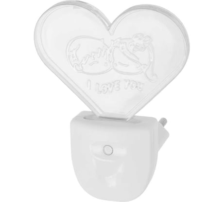 Светодиодный ночник TDM ELECTRIC Сердце, с датчиком света, 0.3 Вт, 220 В SQ0357-0008