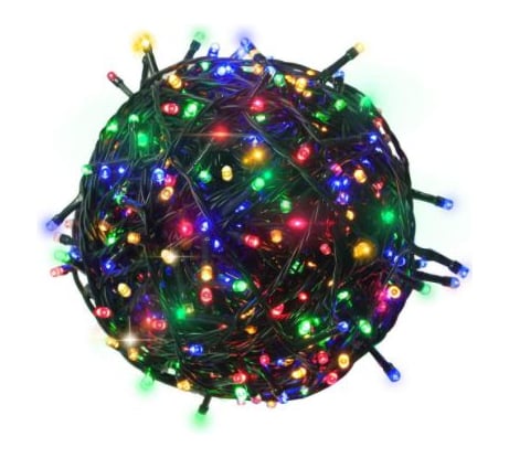Электрическая светодиодная гирлянда APEYRON 5м, 100 ламп, 8 режимов 15-32
