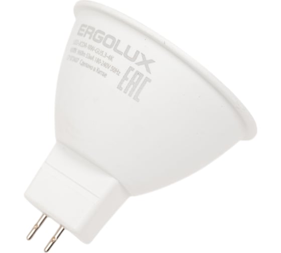 Лампа светодиодная Ergolux LED-JCDR-10W-GU5.3-4K JCDR 10Вт GU5.3 4500K 180-240В ПРОМО 15562