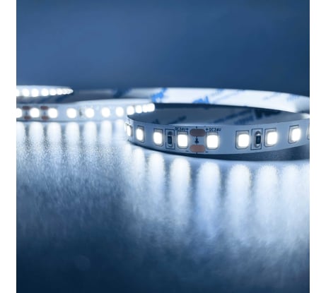 Светодиодная лента Geniled 2м 12V 12Вт/м 6000k холодная подсветка 120 led/m IP33 8мм 03582