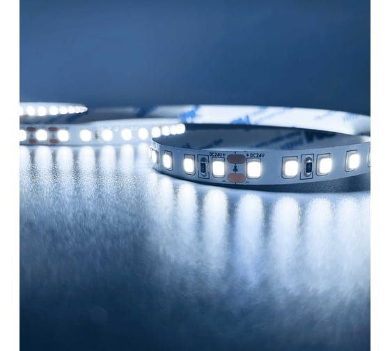 Светодиодная лента Geniled 2м 12В 12Вт/м 6000К IP33 холодная подсветка 120 led/m 03582 1