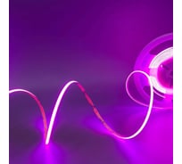 Светодиодная лента Geniled фиолетовая 5м 24В 9Вт/м COB подсветка 320 led/m IP33 5мм 03619