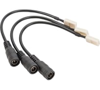 Коннектор IEK MONO, 8мм, 3шт, JACK5.5-15см-разъем LSCON8-MONO-112-03