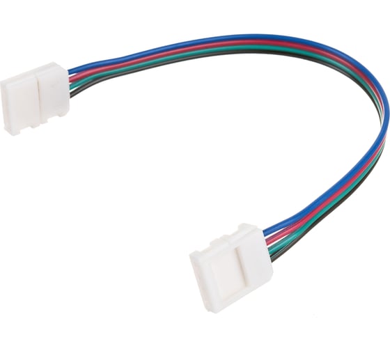 Коннектор IEK RGB, 10мм, 3шт, разъем-15см-разъем LSCON10-RGB-212-03