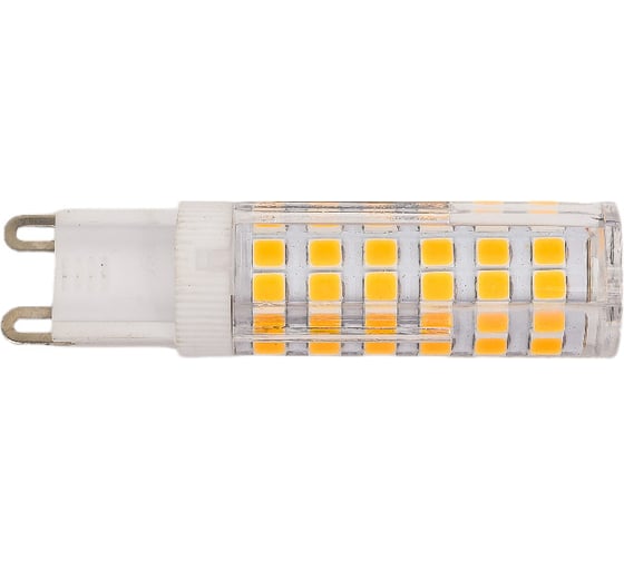 Светодиодная лампа Jazzway PLED-G9 9Вт капсульная 2700К теплый белый G9 590лм 175-240В пластик d16х60мм 5001039