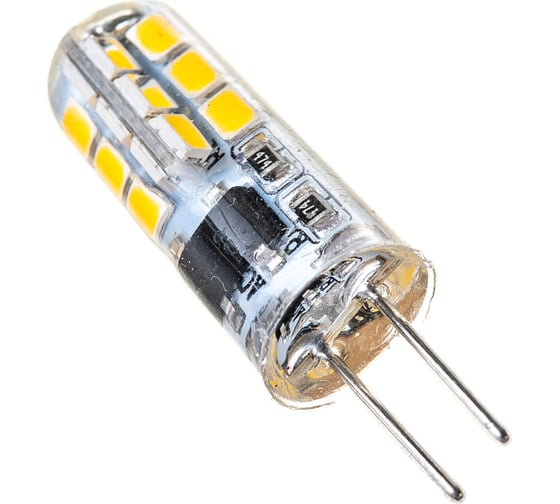Светодиодная лампа Jazzway PLED-G4 3Вт капсульная 2700К теплый белый G4 200лм 220-230В силикон, d11х38мм 1032041