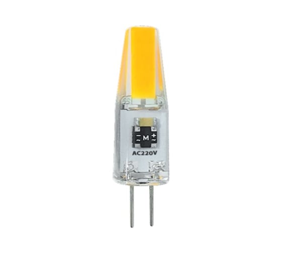 Светодиодная лампа Jazzway PLED-G4 COB 3Вт капсульная 5500К холодный белый G4 240лм 220В силикон d10х38мм 2857477