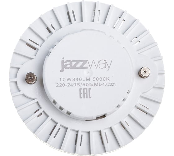 Светодиодная лампа Jazzway PLED-GX53 10Вт таблетка матовая 5000К холодный белый GX53 840лм 230В/50Гц 1029089