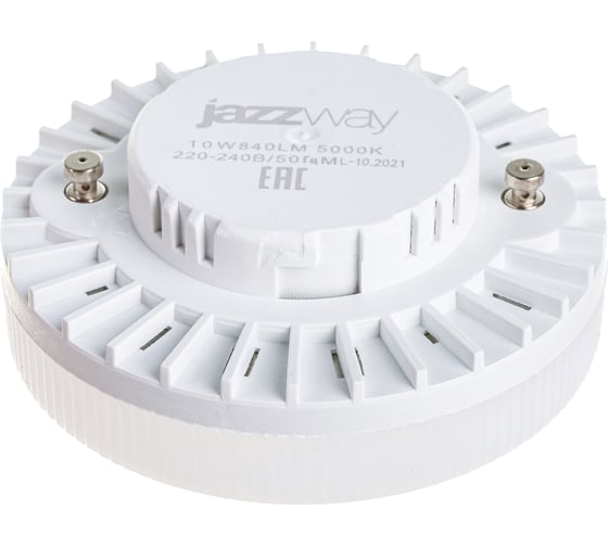 Светодиодная лампа Jazzway PLED-GX53 10Вт таблетка матовая 5000К холодный белый GX53 840лм 230В/50Гц 1029089