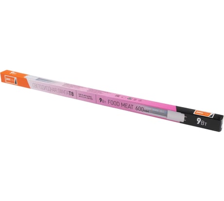 Светодиодная лампа Jazzway PLED T8-600 Food Meat 9Вт G13 230В/50Гц Cl/PL для подсветки мясных продуктов 5006461