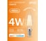 Лампа Gauss Basic Filament Свеча 4W 480lm 3000K E14 LED 50312142 2