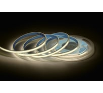Светодиодная лента Apeyron 24В, 12Вт/м, COB, 320д/м, IP65 в пвх, 1000Лм/м, подложка 8мм, 5м. 3000К 00-390