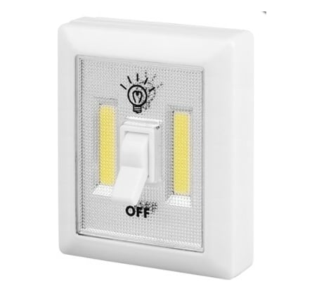 Фонарь-светильник Jazzway Jаzzway TS2-L2W COB 2Вт 100лм беспроводной имитация переключателя 3хAAA (не в комплекте ) белый 5023321