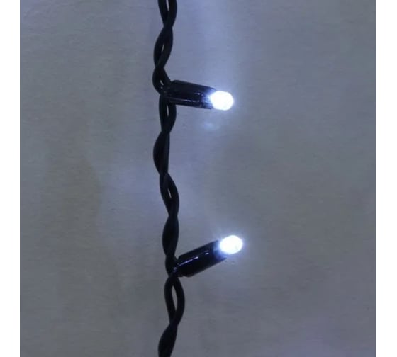 Гирлянда для улицы Серпантин ЗАНАВЕС "Мерцание" ш2* в3,0 м 480 ламп LED, чёрный провод,1 реж.,IP-65, Белый (возможность соединения) 725-536