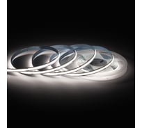 Светодиодная лента Apeyron 24В, 15Вт/м, COB, 560д/м, IP20, 1200Лм/м, подложка 8мм, 5м. 4000К 00-481