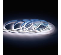 Светодиодная лента Apeyron 24В, 15Вт/м, COB, 560д/м, IP20, 1200Лм/м, подложка 8мм, 5м. 6500К 00-482