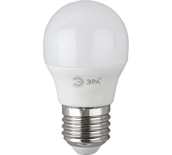 Набор лампочек ЭРА RED LINE LED P456W827E27 R светодиодные (EC) E27, 6Вт, шар, теплый белый, 10 штук Б0056767