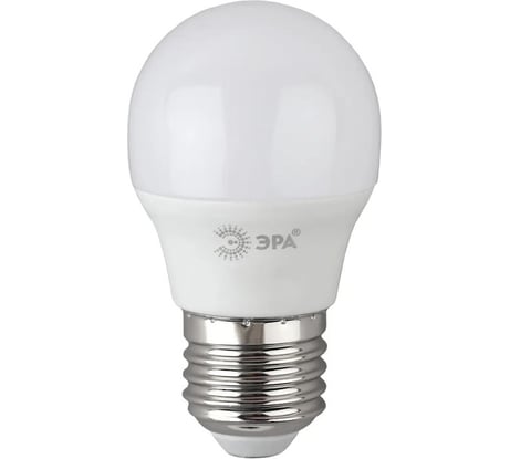 Набор лампочек ЭРА RED LINE LED P456W865E27 R светодиодные (EC) E27, 6Вт, шар, холодный, 10 штук Б0056769