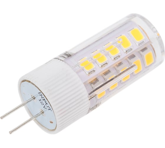 Набор лампочек ЭРА STD LED JC3,5W12V840G4 светодиодные (EC) G4, 3,5 Вт, капсула, теплый белый свет, 10 штук Б0056484