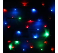 Гирлянда для дома Серпантин 7,5м, 80 ламп, LED, зеленый провод, 8 режимов, IP-20, Мультицвет 183-816