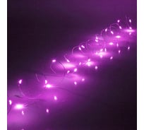 Гирлянда для дома Серпантин на батарейках 3.0 м, 30 ламп, LED, 1 режим, IP-20, Фиолетовый 183-0204