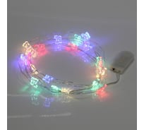 Гирлянда для дома Серпантин "Бабочка" на батарейках 2,0 м 20 ламп LED, 1 режим, IP-20, Мультицвет 183-0136