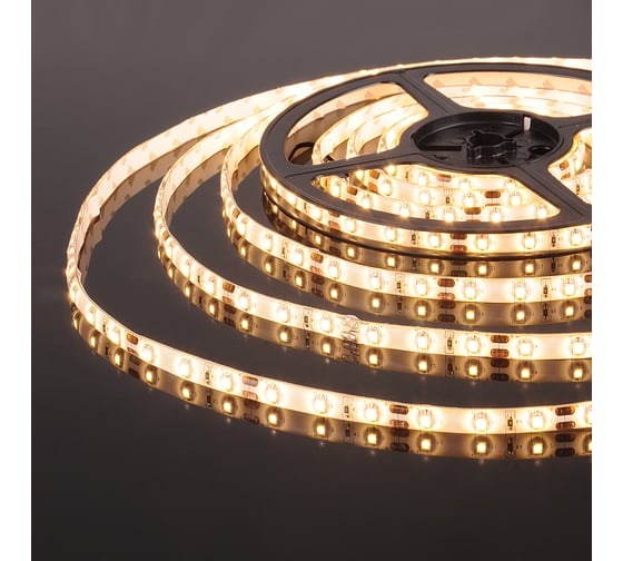 Светодиодная лента Elektrostandard 60Led, 4.8W, IP65, 3300K, теплый белый (2835 12V 60Led 4,8W IP65) a041000