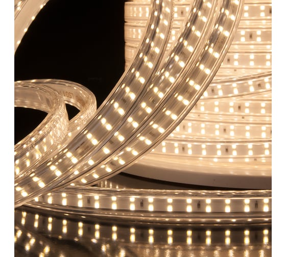 Светодиодная лента Elektrostandard Premium, 220V, 18W, 180Led, 2835, IP65, 4200K, белая, 50м, двухрядная (LS011 220V) a041110
