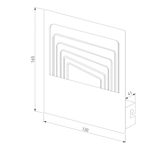 Настенный светодиодный светильник Elektrostandard MRL LED 1024 Onda чёрный a051816