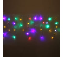 Гирлянда для дома Серпантин БАХРОМА "Мерцание" ш3м* в30/50см 120 ламп LED, прозрачный провод, авторежим, IP-20, Мультицвет (возможность соединения) 183-250