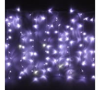 Гирлянда для улицы Серпантин ЗАНАВЕС "Мерцание" ш2* в3,0 м 480 ламп LED, прозрачный провод, 1 режим, IP-54, Белый (возможность соединения) 183-716
