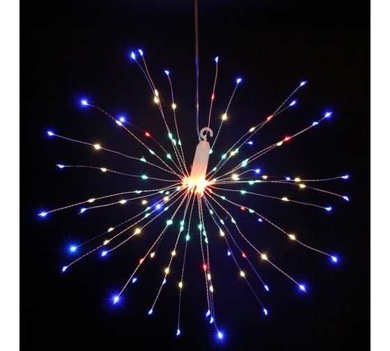 Гирлянда для дома Серпантин на батарейках "Сфера" 160 ламп LED, d - 30 см, 2 режима, IP-20, (3хАА), Мультицвет 183-0227 1