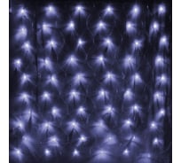 Гирлянда для дома Серпантин СЕТКА ш1,5* в1,5м 120 ламп LED, прозрачный провод,8 режимов IP-20, Белый 183-401