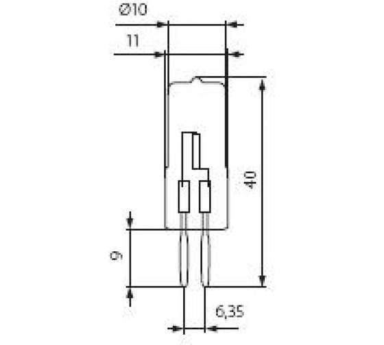 Галогеновая лампа KANLUX JC 50W, GY6.35 10734