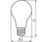 Светодиодная лампочка KANLUX XLED, A60, 10W-WW, 1520lm, 2700K, 320 градусов 29605 3
