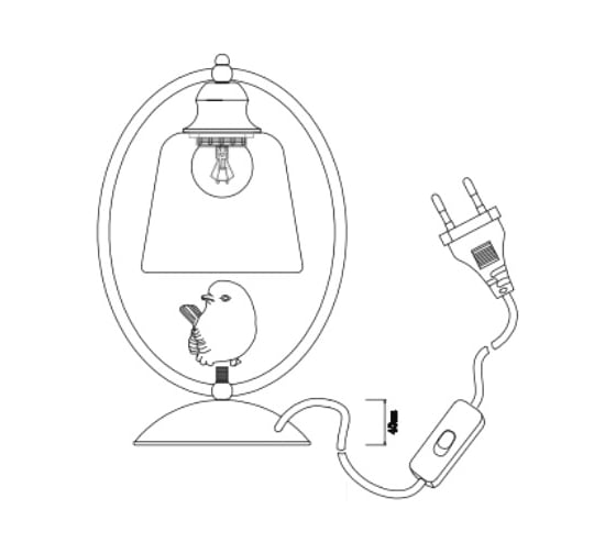 Настольная лампа J-LIGHT SELINA 1188/1T
