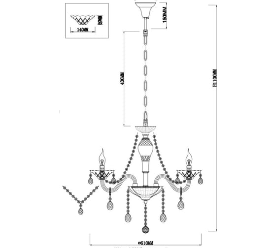 Люстра J-LIGHT TINA 1177/5