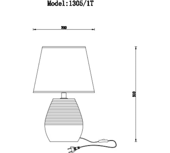 Настольная лампа J-LIGHT MILKA 1305/1T