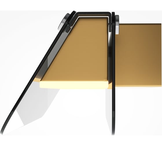 Настенный светильник (бра) MAYTONI Flat LED 6W Черный и Латунь MOD296WL-L6BS3K