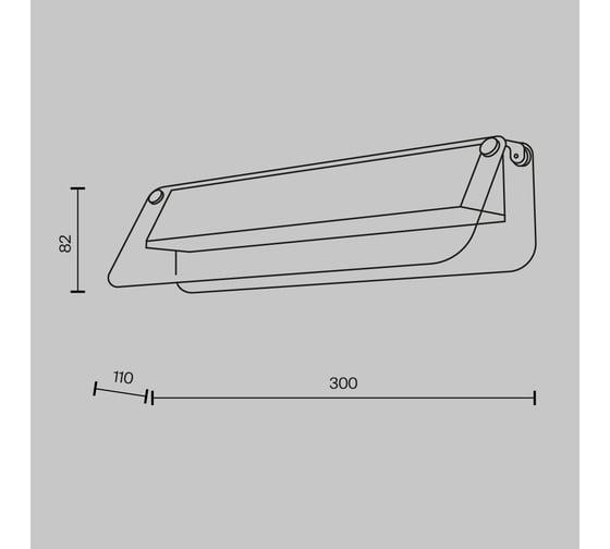 Настенный светильник (бра) MAYTONI Flat LED 6W Черный и Латунь MOD296WL-L6BS3K