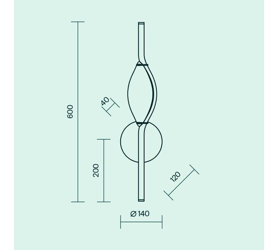Настенный светильник (бра) MAYTONI Foresight LED 8W Латунь MOD347WL-L8BS3K