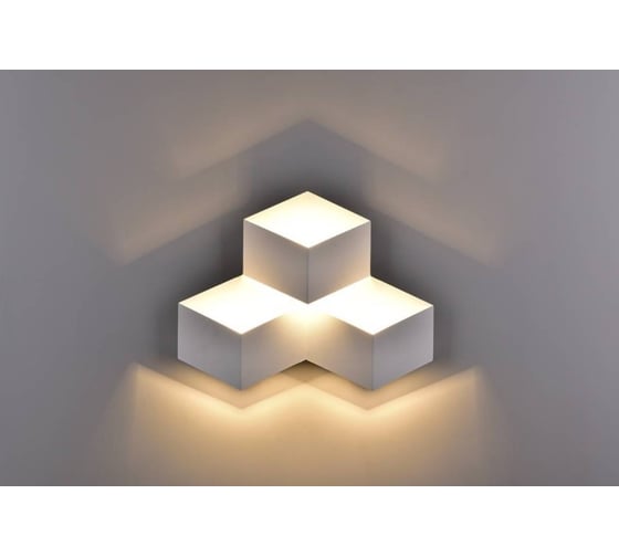 Настенный светодиодный светильник DesignLed GW-1101/3, PALMIRA, 9W, белый, 3000К 00-00003280